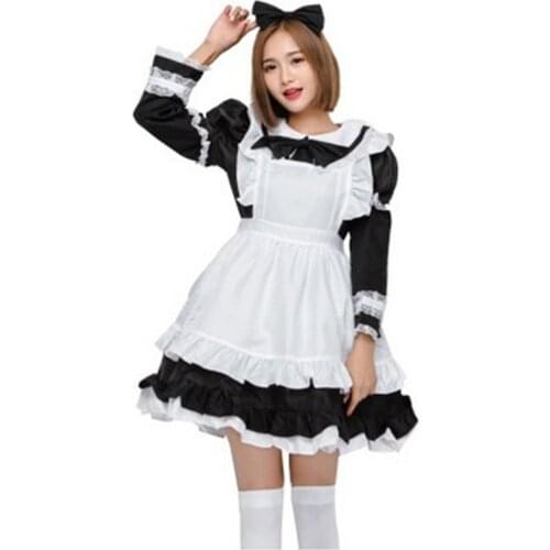 New Mother and daughter Girl Woman Maid Cosplay Halloween Alice Costume for Children Carnival Christmas Purim Party Lolita dress