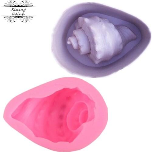 Ocean series conch shape silicone mold cake baking mold cake decoration tool Candle Soap mold