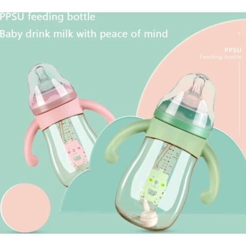 220/280ml Baby Feeding Cup with Straw Children Learn Feeding Drinking Bottle Kids Training Cup With Straw