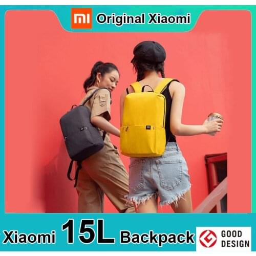 Original Xiaomi Mi Backpack 15L Big Capacity Men Women 13.3 inch Laptop Bag Urban Leisure Back Pack Colorful Sports Carry Bag