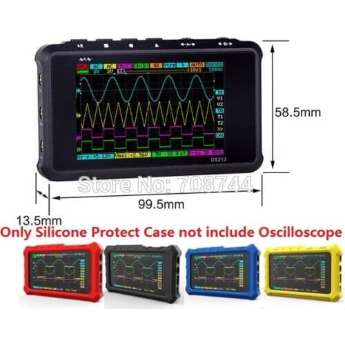 Silicone Protective Case Cover CS213 for MINI Nano Digital Oscilloscope DS203 DS213 DSO203 DSO213 Portable Storage Bag