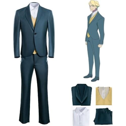 BRAND NEW ANIMAL Alan Silvast Cosplay Costume for Adult Men Anime BNA Blazer Uniform Suits for Halloween Masquerade