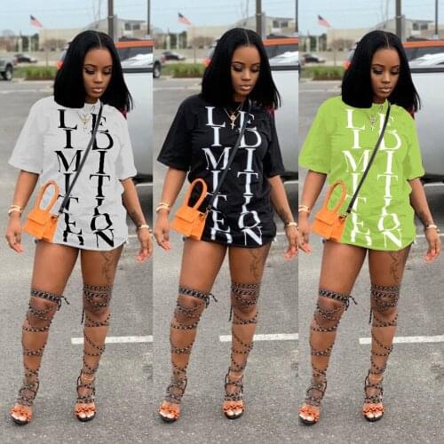 Loose Letter Offset T-shirt Womens Top Versatile Summer Cool Casual Style with Jeans, Shorts, Casual Pants All Can Fashion Top