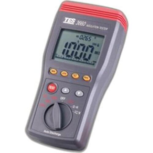 TES-3660 Autoranging Megger Insulation Resistance Tester Megohmmeter AC / DC 1000V