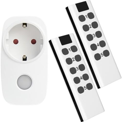 Universal EU Smart Socket FR Plug RF Remote Control Power Outlet 433Mhz Wireless Switch For Smart Home Compatible Broadlink 4Pro