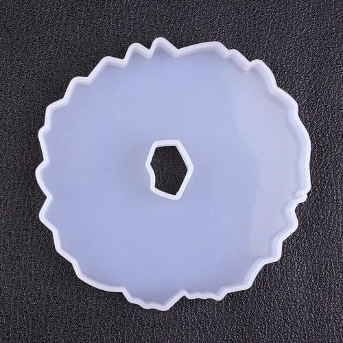 Liquid Resin Pendant Silicone Mold Silicone Casting Molds DIY Necklace Keychain Earring Crystal UV Epoxy Resin Jewelry Making