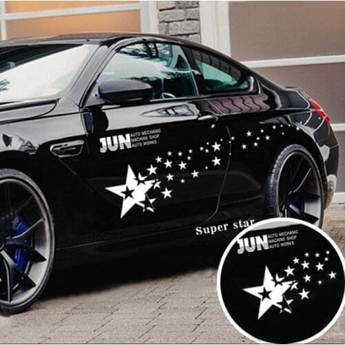 1 Pair Many Stars Universal Car Sticker Star Patterns Auto Sport Styling Vinyl Car Classic Body Sticker Decal