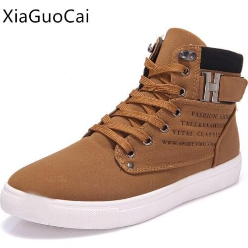 2016 Brown Retro Men Autumn Boots High Quality Suede Winter Boots Ankle High Top Plus Size 39-46, Nubuck Leather X933 35
