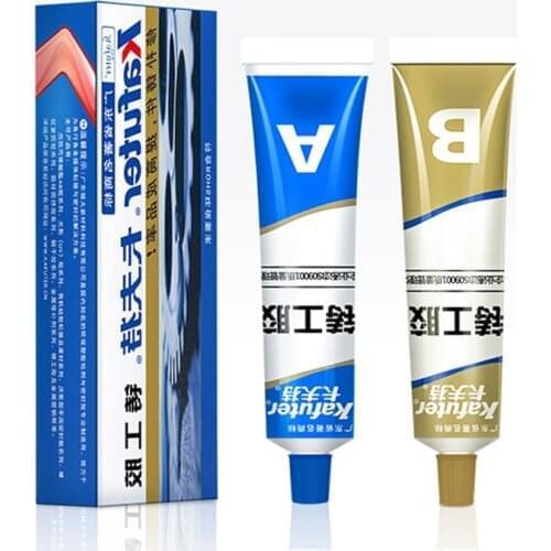 65g Kafuter A+B Metal Repairing Adhesive Super Glue Iron Steel Auto Radiator Water Tank Special leakage Plugging Welding Gluelue