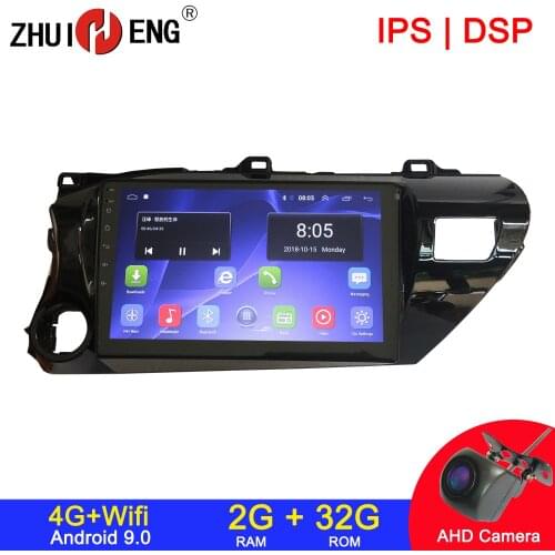 Android 9.1 4G wifi 2din car radio for Toyota Hilux 2018 car dvd player autoradio car audio gps car stereo auto radio 2G 32G