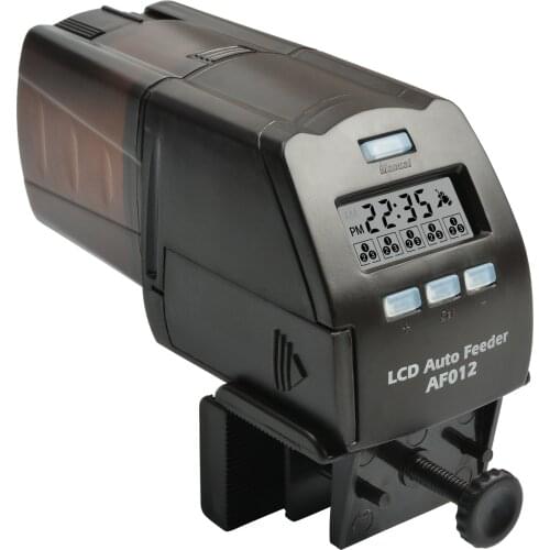 Digital LCD Automatic Fish Feeder Smart Control Aquarium Tank Pond Auto Fish Feeder Timer Food Feeder Timer Capacity Adjustable