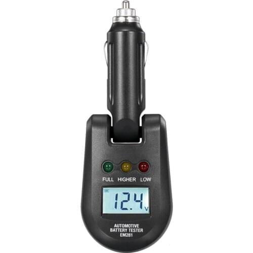 12V-24V Auto Car Testing Battery Meter LCD Bar Indication Digital Car Testing Battery Load Tester Electrical Battery Analyzer