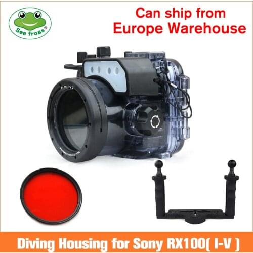 Seafrogs 60m/195ft Underwater Camera Housing Case Waterproof Camera Bag For Sony RX100/RX100 II/RX100 III/RX100 IV/RX100 V M2 M3