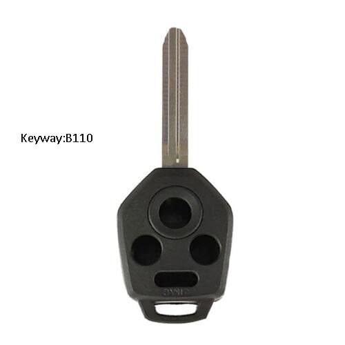 Keyecu Remote Key Shell Case Fob 4 Button for Subaru Keyway B110 2012-2017