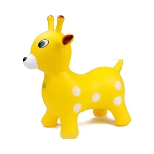 Haha Childrens Inflatable Toys Haha Ball Music Thickening Jumping Deer Baby Sports Toys Trojan Horse Riding 2021