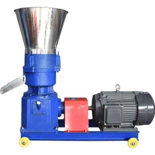 Flat die rice husk wood mini pellet machine price