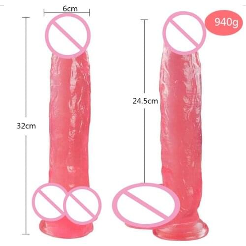 12.6inch Very large and the simulation dildos realistic flexible pink penis for woman dildos sex toys adult toy huge dildo