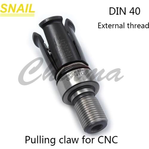 Broach claw.Clamp Pulling claw.gripper.for CNC spindle.DIN40 degree.Chumpower.spindle broach.four claw.External thread