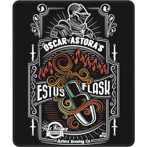 Dark Souls Sir Oscar Of Astoras Estus Flask Humor Mouse Pad Lockedge Mouse Mats Rubber Computer Keyboard Desk Pad