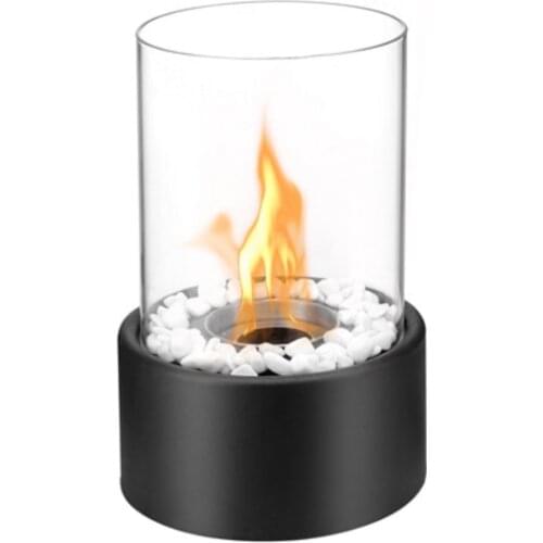Mobile stainless steel table top bio kamin fireplace