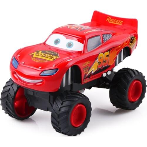 Cars Disney Pixar Cars 3 Lightning McQueen Monster Pull Back Flashing Jackson Storm Diecast Model Car Birthday Toys For Children