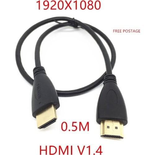 NEW 50CM HDMI Cable 0.5M Short HDMI Lead V1.4 3D Video Cable for Switch Splitters