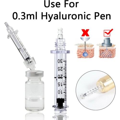 0.3ml 10/20/50pcs Disposable sterile Ampoule Water Syringe hyaluronic pen Consumables Non Invasive Wrinkle Removal lip filler
