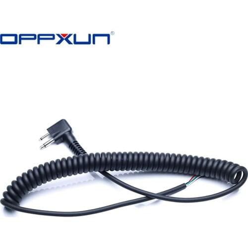 OPPXUN 2PIN Handheld Microphone Cable for Motorola GP88S GP2000 GP3688 GP3188 GP300 Two-Way Radio
