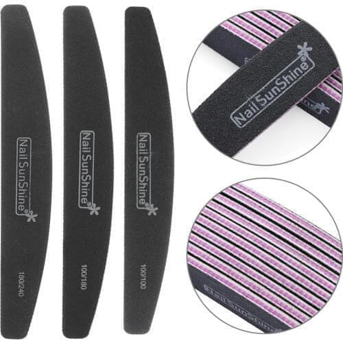 1PC Nail Files Sanding Buffer Pedicure Manicure Professional Nail Care Beauty Tools 100/180/240 Nail Art Care Accessories