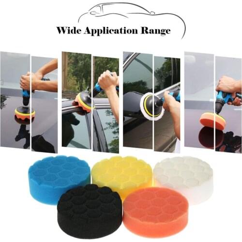 50% HOT SALES!!!5Pcs 3Inch Car Polishing Pads Waxing Buffing Sponge Car Sander Sealing Glaze