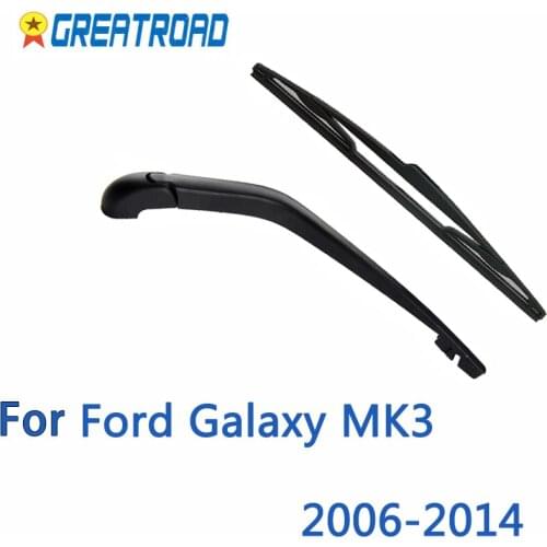 Wiper 14" Rear Wiper Blade & Arm Set Kit For Ford Galaxy MK3 2006-2014 Windshield Windscreen Rear Window