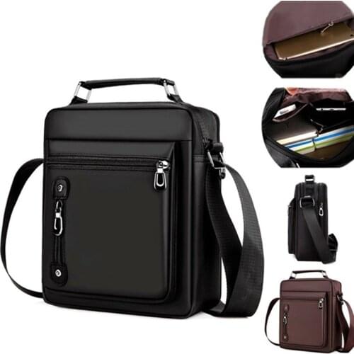 Mens Handbag Messenger Bag Waterproof Men Oxford Zipper Bag Crossbody for Male Male Business Casual Single Shoulder Bag