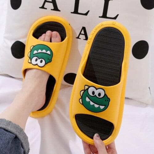 Slippers female home lovers thick bottom bath non slip slippers for men slippers men shoes woman Cute cartoon Bathroom Slippers