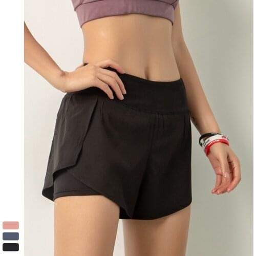 Gym Tight Shorts Fitness Training Casual Gym Clothing Summer Running Fake Two-piece Quick-drying Breathable Sports Yoga Crossfit