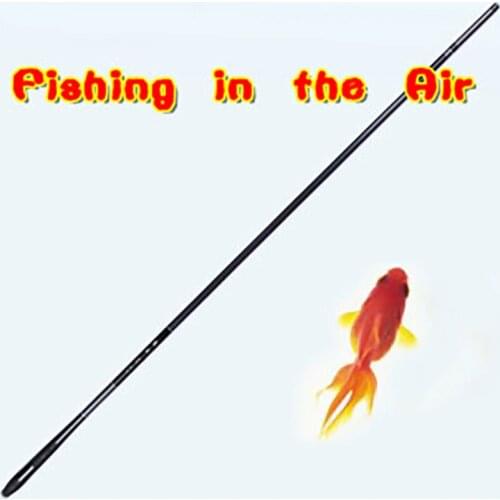 Fishing in the Air Magic Tricks Empty Rod Appearing a Goldfish Chinese Traditional Stage Street Illusion Gimmick Mentalism Props