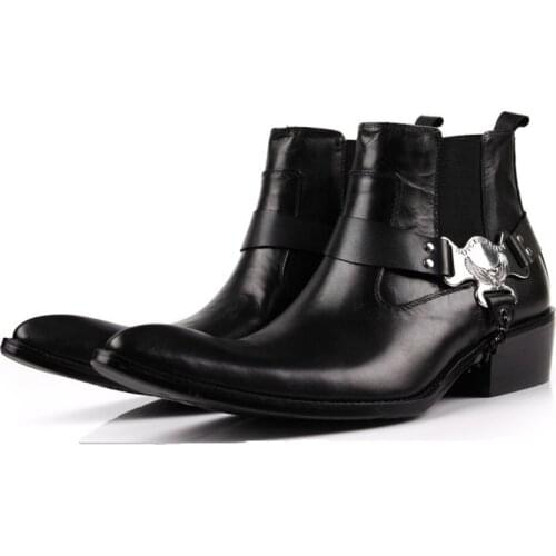 WOUFO Men's Motorcycle Boots