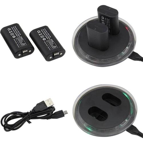 Promotion USB Charging Dock Station Charger +2 Rechargeable Battery for XBOX ONE Controller Gamepad Charge Kit