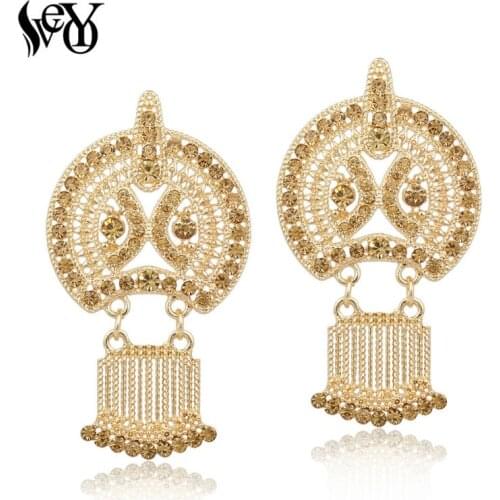 VEYO Full of Rhinestone Earrings for Woman Drop Earrings Chinese style Zinc Alloy Lead free nickel free
