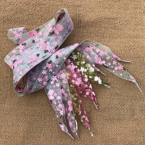 1 pair Snowflake Yarn Flat Satin Silk Ribbon Shoelaces Shoe Laces Sneaker Strings Party Xmas Merry Christmas Gifts Nice shoelace