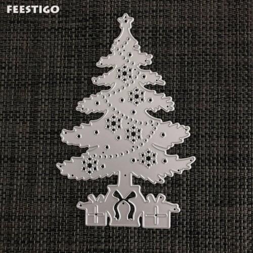 1 PCS Christmas Trees Metal Cutting Dies Xmas Stencils For Diy Scrapbooking Die Cuts For Card Making Stamp Embossing Dies Craft