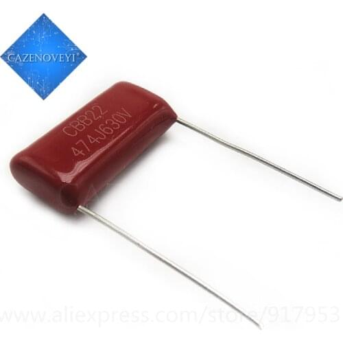 10pcs/lot 630V474J 0.47UF 470NF Pitch 20MM 630V 474 CBB Polypropylene film capacitor In Stock