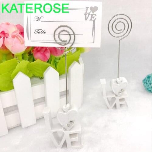24PCS Wedding Table Centerpiece LOVE Design Place Card Holders/Name Holder Bridal Shower Favors
