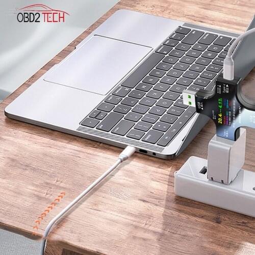 12 In 1 Color PD USB Tester DC Digital Voltmeter Current Voltage Type-C Meter Amp Ammeter Detector Power Bank Charger Indicator