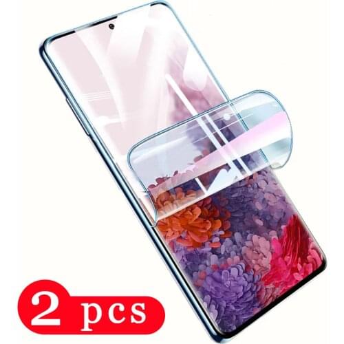 2/1Pcs for Samsung Galaxy s20 FE s10 lite s10e s9 s8 plus s7 note 20 Ultra 10 9 8 hydrogel film phone screen protector Not Glass
