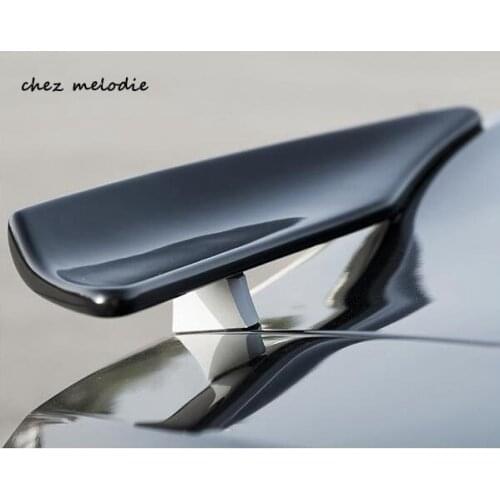 2pcs real CARBON fiber sports Car Rear Trunk Spoiler Wing For BMW Z4 E85 2003-2008, drilling needed