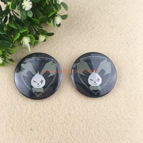 20pcs custom logo button badge Promotion gifts Round Tin Plate White Plastic Back Pin Button Badge with your design