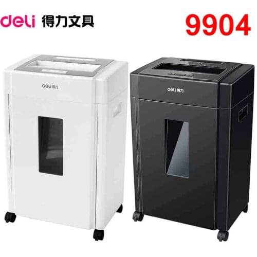 Deli 9904 Electric paper shredder office 20L volume 220-230VAC 240W 8 pieces auto stop Paper shredder Drawer type
