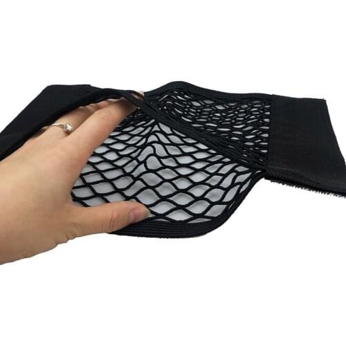 Car Back Rear Mesh Trunk Seat Elastic String Net Magic Sticker Universal For BMW E30 E31 E85 E86 E90 E93 E46 E39 E38 E60 E65 E66