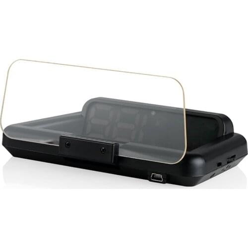 BigBigRoad Original OBD2 Hud Head-Up Display With Mirror Projection Digital Car Speed Projector On-Board Computer Fuel Mile