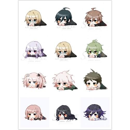 Anime Danganronpa 3 Dangan Ronpa Komaeda Nagito Hinata Hajime Acrylic Keychain Pendant Charm Keyring Badge Button Brooch Pins